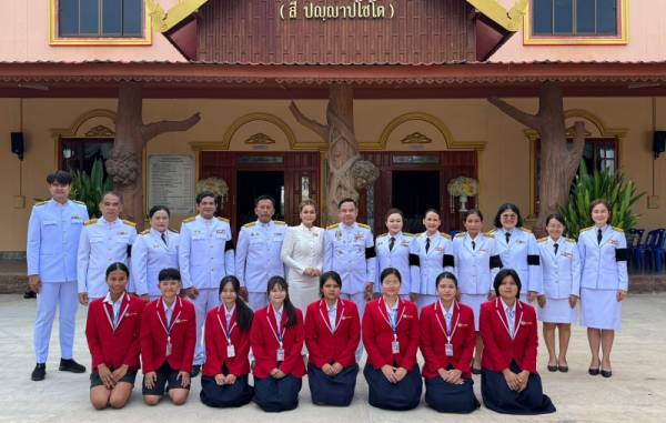 น้ำพองศึกษา ร่วมพระราชพิธีมหามงคลเฉลิมพระชนมพรรษา สมเด็จพระนางเจ้าสุทิดาฯ